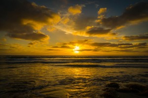 Amerika 2015 silver strand beach sunset